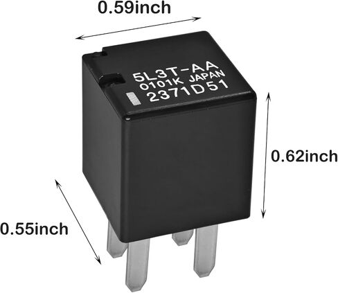 الترحيل 5L3T-AA (حزمة 6)-12VDC 20A مضخة زيت السيارات 4-PIN in Kuwait