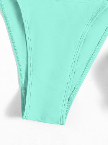 WDIRARA Women's Rhinestone Push Up Halter Bikini Set Swimsuit Two Piece Tie Side Bathing Suit in Saudi Arabia
