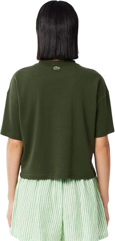 Lacoste Women's Paris Badge Accent Jersey T-Shirt in Saudi Arabia