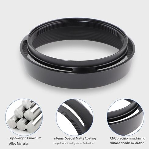 Haoge Metal Front Lens Cap Cover for Leica Q3 43 Q3 Q2 Q Type 116 q Type116 Digital Camera Accessories Silver in Saudi Arabia