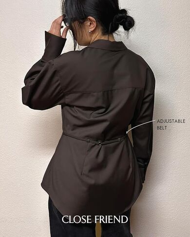 زر النساء لأسفل القمصان القابلة للتعديل من القمصان العليا طويلة الأكمام in Kuwait