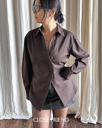 زر النساء لأسفل القمصان القابلة للتعديل من القمصان العليا طويلة الأكمام in Kuwait