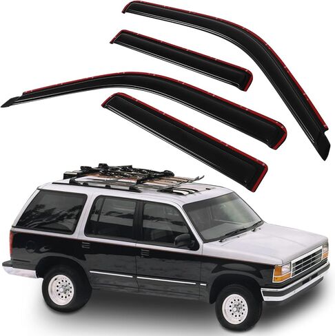 Side Window Deflectors Rain Guards Vent Window Visors for Ford Explorer 1991-2001 for Ford Explorer Sport Trac 2001-2005 for Mercury Mountaineer 1997-2001 Front Rear in Saudi Arabia