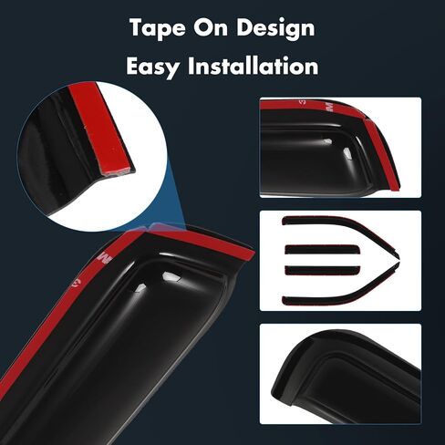 Side Window Deflectors Rain Guards Vent Window Visors for Ford Explorer 1991-2001 for Ford Explorer Sport Trac 2001-2005 for Mercury Mountaineer 1997-2001 Front Rear in Saudi Arabia
