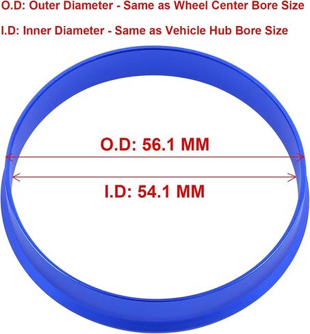 4pcs 60.1 to 70.5 Hub Centric Rings Aluminium Alloy Wheel Center Rings Hubrings 70.5 to 60.1 ID=60.1mm OD=70.5mm in Kuwait
