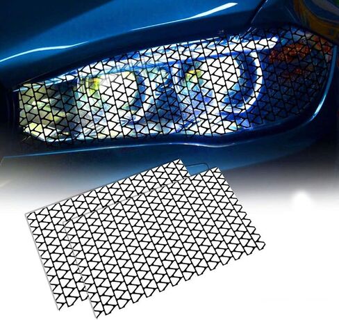 LZLRUN 2PCS Honeycomb حماية المصابيح الأمامية ملصقات فيلم CAR DIY لماص اللصقات اللصقات اللصق لفيلم للسيارة الخلفية الخلفية ضوء 18.89 '× 11.81' (فيلم Honeycomb Red) in Kuwait