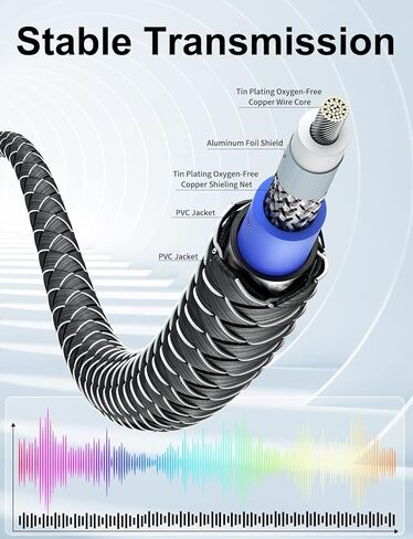 EMK Subwoofer Cable Digital Coaxial Cable Dual Shielded with Gold Plated RCA to RCA Connectors SPDIF Cable (15 Feet, RCA Coaxial Male to Female, Brown1) in Kuwait