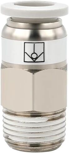 Air Fitting Pneumatic Union VPC Pneumatic Valve Copper Nickel Plated One-Way Check Valve(VPC6-01,10PCS) in Saudi Arabia