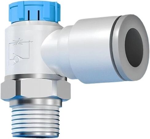 1PCS Air Pneumatic Fitting AS Elbow Type Throttle Speed Control Valve Push Lock Type(AS2211F-01-08SA,10PCS) in Saudi Arabia