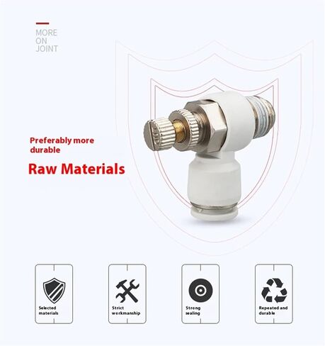 1pcs الهواء الهاوية تركيب أبيض sl pneumatic pneumatic صمام صمام صمام صمام المفصل (SL12-04) in Saudi Arabia