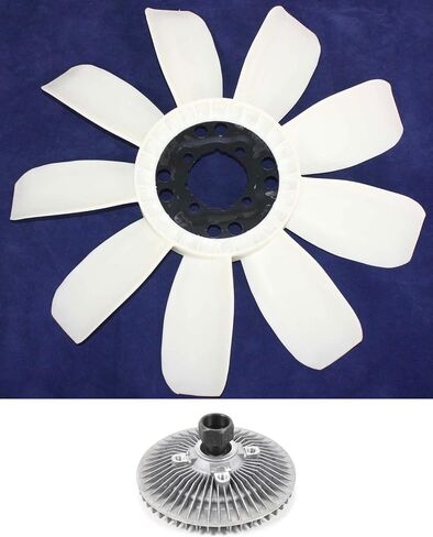 Go-Parts - Fan Clutch and Fan Blade Kit for Chevrolet (Chevy) Suburban 1500 (2000-2004) and Suburban 2500 (2000-2011), 2-Piece Kit Replacement 15017911 'GM3112115' 2001 2002 2003 2004 2005 2006 2007 in Saudi Arabia