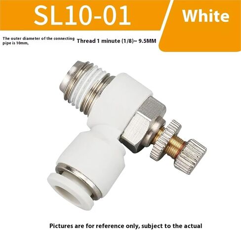 1pcs الهواء الهاوية تركيب أبيض sl pneumatic pneumatic صمام صمام صمام صمام المفصل (SL12-04) in Saudi Arabia