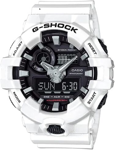 Casio Men's G Shock GA700-7A White Resin Japanese Quartz Diving Watch in Saudi Arabia