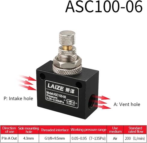 1PCS Air Throttle Valve Pneumatic Flow Control Compress Air Flow Regulating RE KLA(KLA-40) in Saudi Arabia