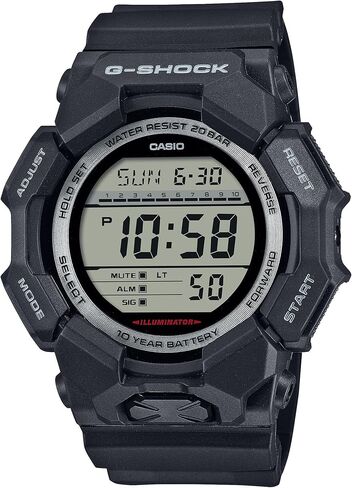 Casio G-Shock Black Resin Digital 10 سنوات بطارية الساعة GD-010-1CR in Saudi Arabia