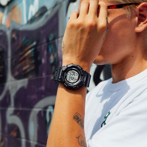 Casio G-Shock Black Resin Digital 10 سنوات بطارية الساعة GD-010-1CR in Kuwait