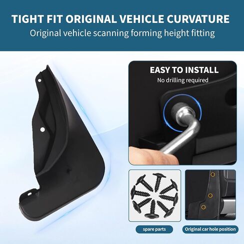 Upgraded Mud Flaps for 2015-2021 Honda HRV MudFlaps Accessories, Front and Rear Splash Guards No Drilling Mud Guards for 2015-2021 Honda HRV Accessories (Set of 4) in Saudi Arabia