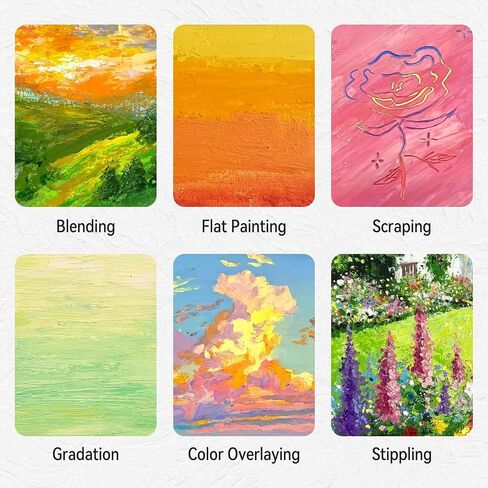 LIGHTWISH Professional Oil Pastels, 48 Vibrant Colors Plus 4 White, Set of 52, Creamy and Pigmented Artist Soft Oil Pastels for Blending, Layering & Shading in Saudi Arabia