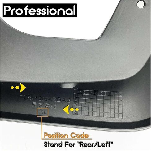 4pcs/set mudflaps ， متوافق مع Mazda 3 Mazda3 BP 2019-2024 Hatchback Hatch Mud Mud Sparsh Mudguard in Saudi Arabia