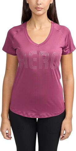 AEROPOSTALE Women's Performance Short Sleeve V-Neck in Saudi Arabia
