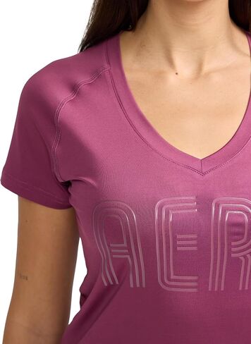 AEROPOSTALE Women's Performance Short Sleeve V-Neck in Saudi Arabia