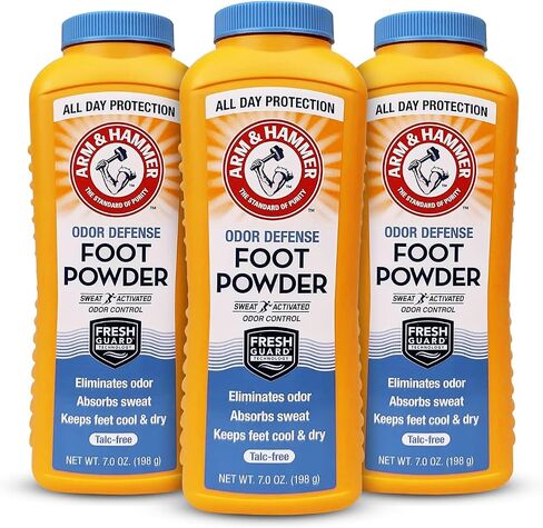 Arm & Hammer Foot Powder for Shoes & Feet, Talc-Free Odor & Moisture Control for Men & Women, 7 oz (1 Pack) in Saudi Arabia