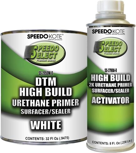 Speedokote Automotive Hi-Build 2K Urethane Primer/Sealer White QUART Kit, SS-2950W/2790A-Q in Saudi Arabia