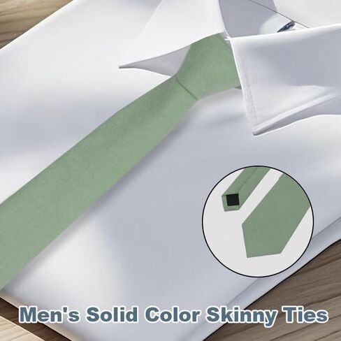 Suede Ties for Men, Solid Color Neckties for Men Vintage Mens Tie for Wedding Party Banquet Tuxedo Shirt Groomsmen in Kuwait