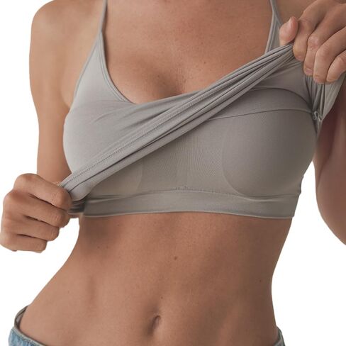 Klassy Network Solid Strappy Racerback Brami Tank-Top for Women-Bra Bra Bra Length Length U-Dance مع أحزمة السباغيتي in Saudi Arabia