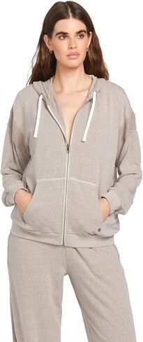Volcom Women's Lived in Lounge Frenchie Hoodie Zip Fleece Sweatshirt in Saudi Arabia