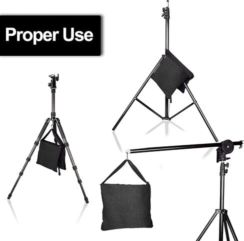 EMART Upgraded Heavy Duty Sandbag - Photo Video Studio Stage Film Weight Bags for Photo Video Studio, Light Stands Boom Arms Tripods - 6 Pack in Kuwait
