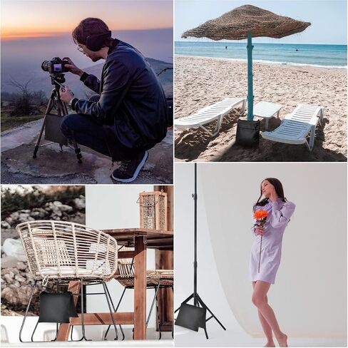 EMART Upgraded Heavy Duty Sandbag - Photo Video Studio Stage Film Weight Bags for Photo Video Studio, Light Stands Boom Arms Tripods - 6 Pack in Kuwait