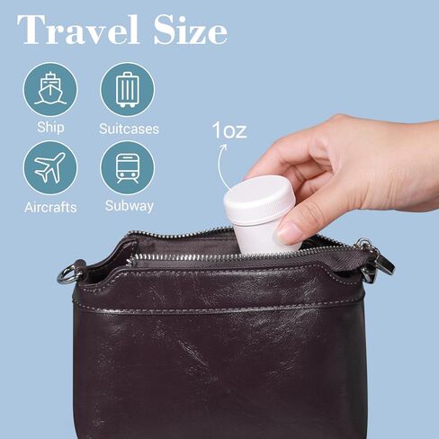 ASEVAT 6 Pack Airtight Plastic Jars, Leak-Proof Travel Size Jar | Refillable Cosmetic Containers for Creams, Lotions, TSA-Approved Clear Jars with Secure Lids (clear) in Kuwait