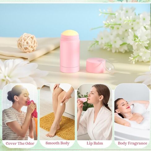 30 pcs حاويات مزيل العرق الفارغة تويست Up ملء عصا البلاستيك حاوية مزيل العرق قابلة لإعادة تعبئة قاع أنابيب الشفاه مستديرة الشفاه للملول الشفاه DIY محلي الصنع (30 مل ، واضح) in Kuwait
