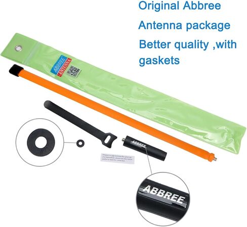 ABBREE SMA-Female Ham Radio Antenna VHF/UHF 18.8-inch 144/430MHz High Gain Foldable CS Tactical Antenna for Baofeng UV-5R BF-F8HP 5RM K5PLUS UV-21R AR-152 Quansheng K6 UVK5(8) Radio Accessories in Kuwait