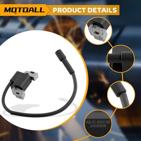 Motoall New 594626 594456 Armature Magneto Ignition Coil 592841 595038 متوافق مع المحرك 594626 594456 595304 799650 795315 محرك Z313 in Saudi Arabia