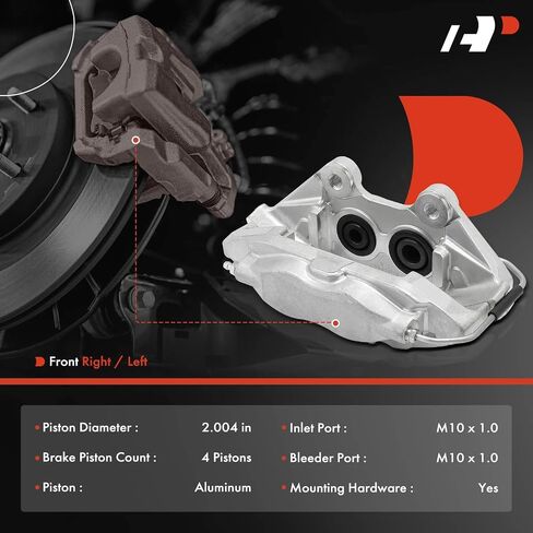 A-Premium Disc Brake Caliper Assembly Without Bracket Compatible with Jeep WK2 Series Grand Cherokee 2012-2017, 6.4L - Rear Left Driver Side in Saudi Arabia