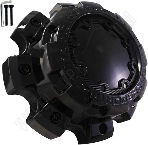 Kune New Glossy Black Ultra Motorsports Fast HD Serie Wheel Center Hub Cap # A89-9879B C800806 with Screws (1) in Saudi Arabia