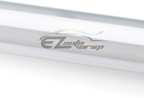 EZAUTO WRAP Free Tool Kit 12"x48" (1FT x 4FT) Glossy Clear Transparent Headlight Taillight Fog Light Side Marker Vinyl Tint Film Self Adhesive in Saudi Arabia