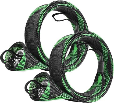 SF Fishing Rod Sock Fishing Rod Sleeve Rod Cover Braided Mesh Rod Protector Pole Gloves Fishing Tools for Spinning Fishing Rod,Casting Rod,Musky Rod, Ice Rod, Fly Rod, Spey Rod in Kuwait