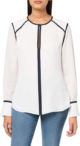 Tommy Hilfiger Women's Long Sleeve Shirt with Piping in Saudi Arabia