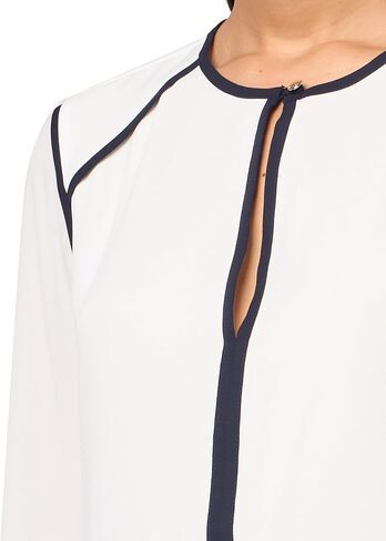 Tommy Hilfiger Women's Long Sleeve Shirt with Piping in Saudi Arabia