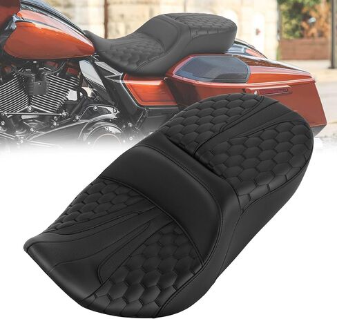 C.C. RIDER Motorcycle Driver Passenger Seat Fit For Harley Touring 2023-later CVO Street Glide FLHXSE, CVO Road Glide FLTRXSE | 2024-later Street Glide FLHX, Road Glide FLTRX, and FLTRXSTSE in Saudi Arabia
