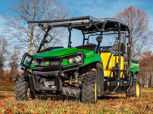 Superatv المقاوم للخدش الزجاج الأمامي المتوافق مع 2018+ John Deere Gator XUV590E /XUV 590E S4 /XUV 590M /XUV590 S4 | مغلق ، تنفيس ، أو مفتوح بالكامل | 1/4 "بولي كربونات مغلفة صلبة | الولايات المتحدة الأمريكية صنعت in Saudi Arabia