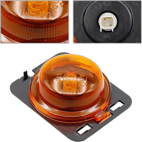 Car Side Marker Light Left/Right Turn Signal Lamp with Light Bulb 55078145AA/55078144AA Replacement for Jeep Wrangler 2007-2018 (Left) in Saudi Arabia
