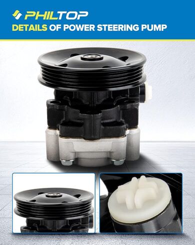 PHILTOP 207271 Power Steering Pump Fit For 1998-2006 Ranger,1995-2000 Explorer X.vin; Windstar,1990-1995 Taurus; Sable,1990-1997 Aerostar,Power Steering Pump with Reservoir & Pulley in Saudi Arabia