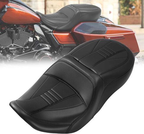 C.C. RIDER Motorcycle Driver Passenger Seat Fit For Harley Touring 2023-later CVO Street Glide FLHXSE, CVO Road Glide FLTRXSE | 2024-later Street Glide FLHX, Road Glide FLTRX, and FLTRXSTSE in Saudi Arabia
