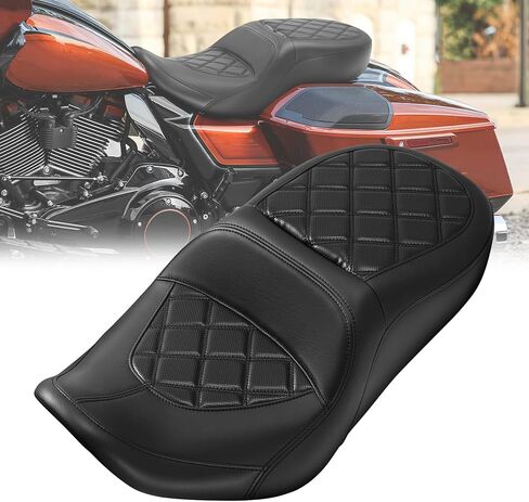 نسخة. راكب دراجة نارية السائق مقعد راكب مناسب ل Harley Touring 2023-Later Cvo Street Glide Flhxse ، Cvo Road Glide Fltrxse | 2024-Later Street Glide Flhx و Road Glide Fltrx و Fltrxstse in Kuwait