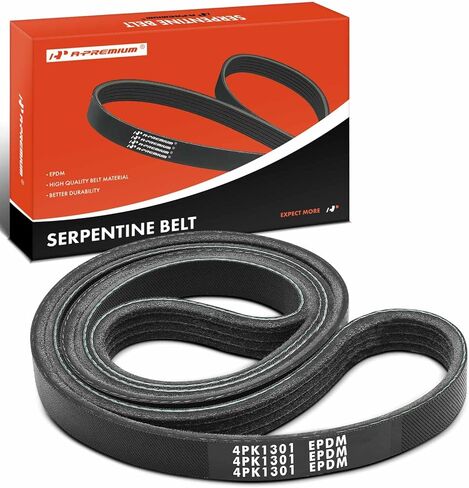 A-Premium Engine Serpentine Drive Belt Compatible with Ford, Lincoln & Nissan Cars - Escape 2023, Focus 2012-2018, EcoSport 2018-2022, Bronco Sport 2021-2023, Altima 2007-2011, Corsair, 2.0L 2.3L 2.5L in Saudi Arabia