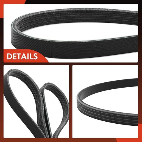A-Premium Engine Serpentine Drive Belt Compatible with Ford, Lincoln & Nissan Cars - Escape 2023, Focus 2012-2018, EcoSport 2018-2022, Bronco Sport 2021-2023, Altima 2007-2011, Corsair, 2.0L 2.3L 2.5L in Saudi Arabia